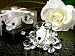Black and White Crystals Candle Holder - Set of 24
