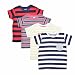 Luke and Lilly Boys Round Neck Cotton Half Sleeve Stripped t shirt Pack of 4 RS.499.00