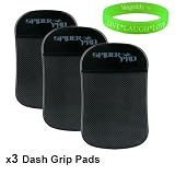 Unique Universal Rubber Accessories Grip Pads; Quantity of x3 Non-Slip Dash Grip Sticky Pad for Samsung Galaxy Y DUOS & Galaxy Y Pro DUOS + Vangoddy Live* Laugh* Love Wristband!