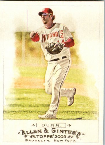 2009 Topps Allen & Ginter Baseball Card #214 Adam Dunn Washington Nationals - MINT Condition - Shipped In Protective ScrewDown Display Case!