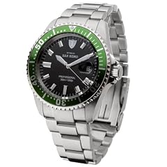 Detomaso Classic Automatik Taucheruhr SAN REMO Professional Green DT1025-B