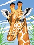 Paint By Numbers Medium Giraffe Painting