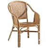 Hansen Rattan 3815/F610 Peddigrohrsessel ohne Polster B 54 T 60 H 83 SH 40 cm, honig