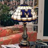 Michigan Wolverines Tiffany Table Lamp