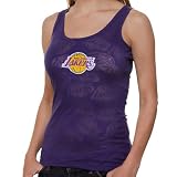 NCAA Los Angeles Lakers Ladies Purple Epic Burnout Sleep Tank Top (Medium)
