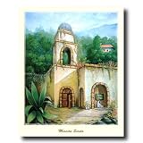 Southwestern Spanish Mission Landscape Picture Art Print