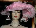 Titanic Hat Edwardian Hat Pink Tea Party Hat design by Darna "Miss Pink Cotton Candy"