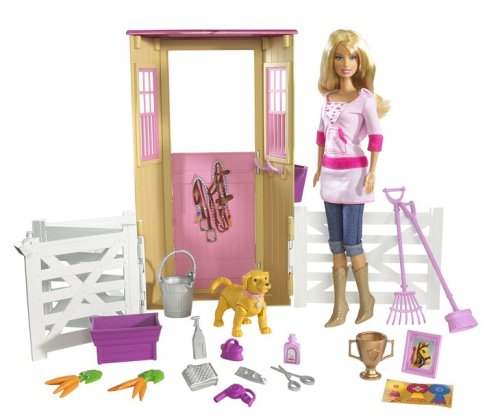 Childrens Toyshop  Toys : Barbie Doll & Stable