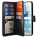 Galaxy Note 7 Case, Pandawell PU Leather 9 Card Slot Wallet Folio Case with Detachable Magnetic Hard Case for Samsung Galaxy Note 7 - Black