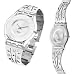 Swatch Women's Luludia SFK280G Silver Plastic Quartz Watch with Silver Dial