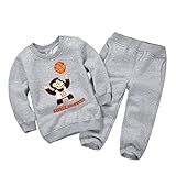 GudeHome カジュアル ベビー服 キッズ トレーナー パーカー 綿 ジャージ 上下セット 長袖 子供スウェット パンツ