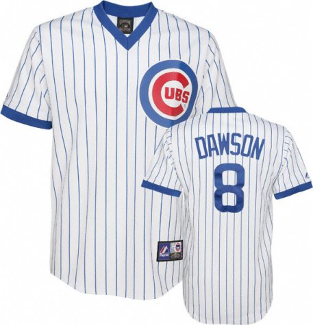 Andre Dawson Chicago Cubs Pinstripe Cooperstown Replica Jersey