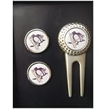 Pittsburgh Penguins Divot Tool Golfball (2) Marker Set