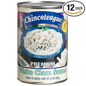 Chincoteague Seafood White Clam Sauce, 15-Ounce Cans (Pack of 12) by Chincoteague Seafood