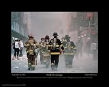 9/11 Firefighter Walk of Courage Photograph Poster Print