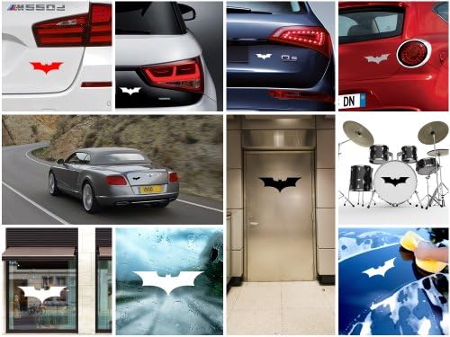 Decal Stickers Batman Decor Room Durable Decoration Waterproof Racing Black (20 X 6.84 In)
