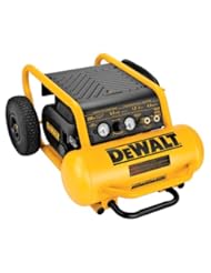 Home Improvement: DEWALT D55146 4-1/2-Gallon 200-PSI Hand Carry Compressor with Wheels - DEWALT