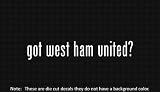 (2x) Got West Ham United - Decal - Die Cut - Vinyl