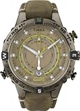 Timex Herren-Armbanduhr XL Tide Temp Compass Analog Leder T2N739