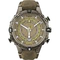 Timex Herren-Armbanduhr XL Tide Temp Compass Analog Leder T2N739