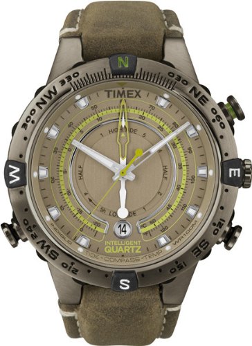 Timex Herren-Armbanduhr XL Tide Temp Compass Analog Leder T2N739 Preisvergleich