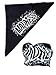 UFC Madness Colored Bandana for Macho Man Costume-Shattered Black
