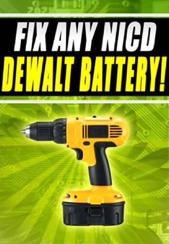 Fix NICD Dewalt Battery Easily dc759ka de9038 dw052k2h 18v 12v 24v