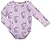 stylesilove Baby Girl Unicorn Printed Long Sleeve Romper Playsuit Outfit (100/18-24 Months, Purple)