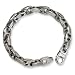 Stainless Steel Brushed and Polished Bracelet - 8.25 inches