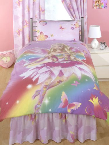 Childrens Toyshop  Toys : Barbie Fairytopia 'Magic of the Rainbow' Curtain Set 72" Drop