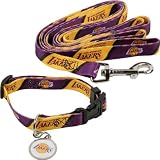 Los Angeles Lakers Dog Collar & Leash Set