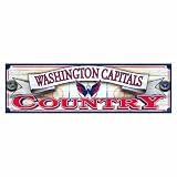 NHL Washington Capitals 9-by-30 Wood Sign