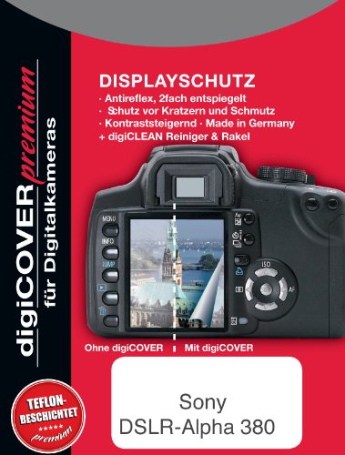 Digicover Premium Schutzfolie f&uuml;r Sony DSLR-Alpha 380 Preisvergleich