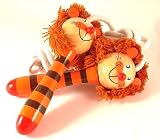 Great fun Animal skipping rope   wooden handle and lion or tiger design