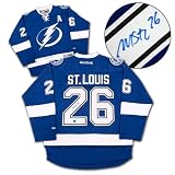 Martin St Louis Tampa Bay Lightning Autographed/Hand Signed Rbk Jersey