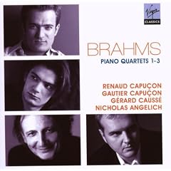 Brahms : Quatuors pour piano et cordes n�1, 2 et 3