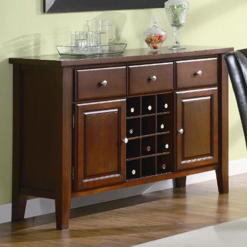 Romantic Cherry Finish Server - Coaster 102245