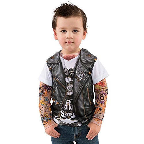 Toddler Biker Tattoo Costume Shirt