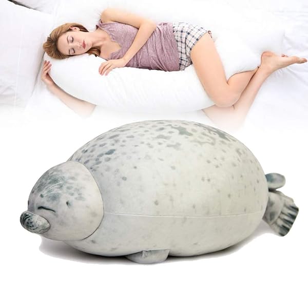 stuffed seal plush pillow toy