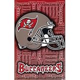 Professionally Framed Tampa Bay Buccaneers (Logo) Sports Poster Print - 23x35 with RichAndFramous Black Wood Frame