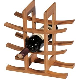 Bamboo 9 Bottle Wine Rack 73372 by Creative Home