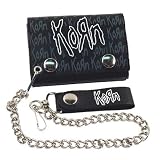 Korn - Multi Logo Leather Wallet W/Chain