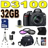 Nikon D3100 14.2MP Digital SLR Camera with 18-55mm f/3.5-5.6 AF-S DX VR Nik ....