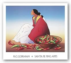 Navajo Chilies by R.C. Gorman 28.5"x22.25" Art Print Poster