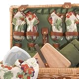 Sonoma Wine Picnic Basket for Four