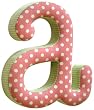 New Arrivals The Letter A, Pink and Green