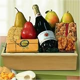 Crate of Cheer Sparkling Cider and Fruit Crate