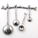 IMAGE OF Flora and Fauna Pewter Measuring Spoons and Strip by Crosby and Taylor