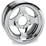 AMS Chrome Cast Aluminum Rear Wheel - 12x7, 4/137, 2+5 , Finish: Chrome, Material: Aluminum 0021270E-CHR