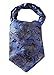 SetSense Men's Paisley Jacquard Woven Self Cravat Tie Ascot Set